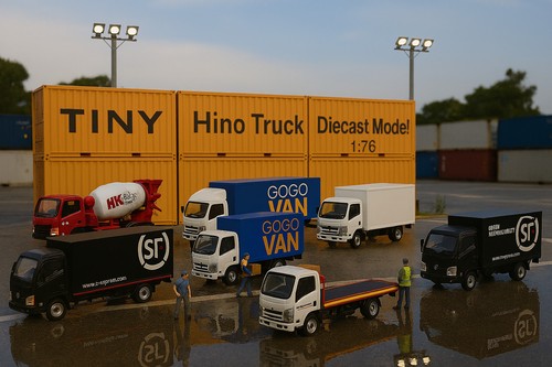 Tiny city toy truck hino - tiny, 300