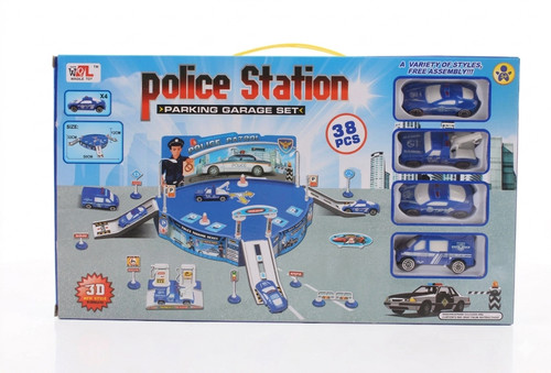 Police station parking garage - police,